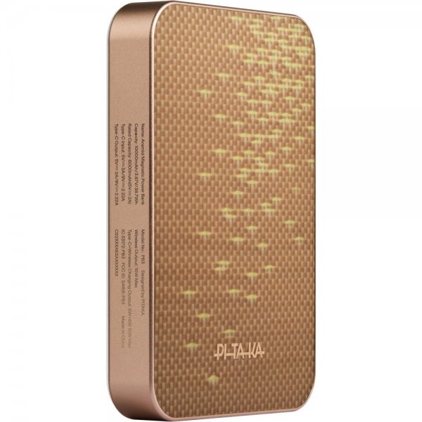 Pitaka MagSafe Powerbank Aramid Fiber 10 000 mAh Golden Glint