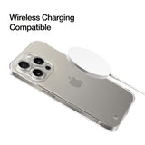 Just Mobile iPhone 15 Pro -suojakuori TENC Slim Fit, läpinäkyvä