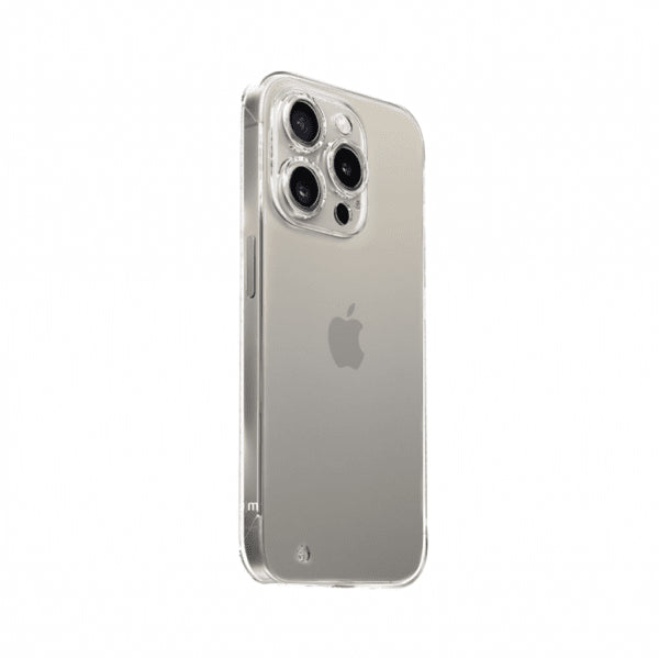 Just Mobile iPhone 15 Pro -suojakuori TENC Slim Fit, läpinäkyvä