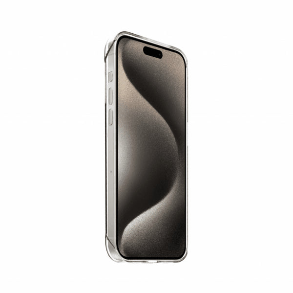 Just Mobile iPhone 15 Pro -suojakuori TENC Slim Fit, läpinäkyvä