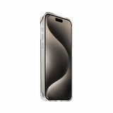 Just Mobile iPhone 15 Pro -suojakuori TENC Slim Fit, läpinäkyvä