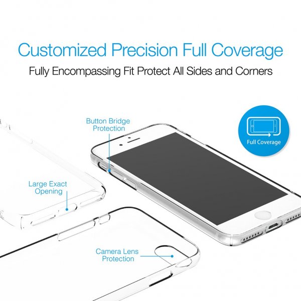 Just Mobile iPhone 7 Plus/iPhone 8 Plus -suojakuori TENC TPU, musta