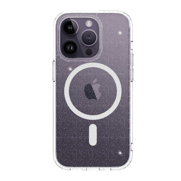 Just Mobile iPhone 14 Pro -suojakuori TENC BlingBling MagSafe Läpinäkyvä
