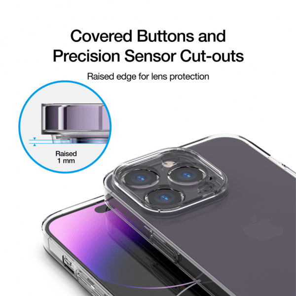 Just Mobile iPhone 14 Pro -kuori TENC Slim Fit Transparent