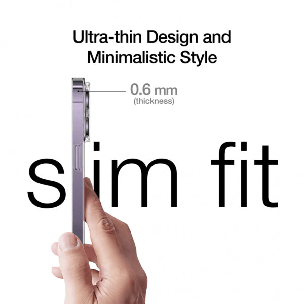 Just Mobile iPhone 14 Pro -kuori TENC Slim Fit Transparent