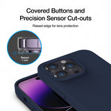 Just Mobile iPhone 14 Pro Kuori TENC Silicone MagSafe Sininen