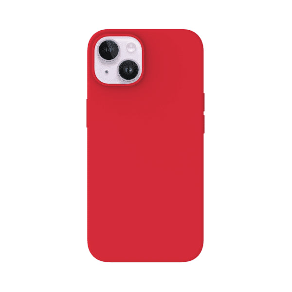 Just Mobile iPhone 14 -suojakuori TENC Silicone MagSafe, punainen