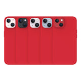 Just Mobile iPhone 14 -suojakuori TENC Silicone MagSafe, punainen