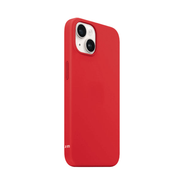 Just Mobile iPhone 14 -suojakuori TENC Silicone MagSafe, punainen