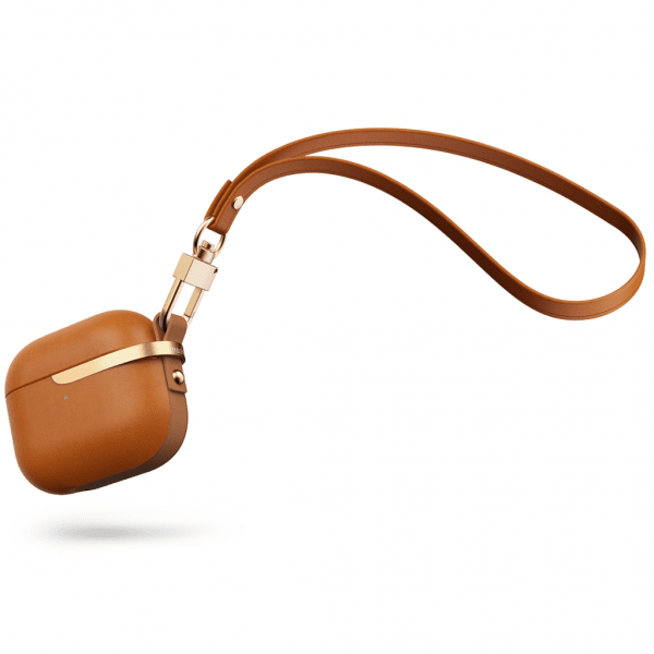 Moshi Pebbo Luxe AirPods 3 PU-nahka, ruskea