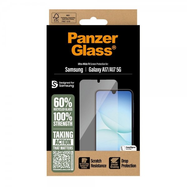 PanzerGlass Samsung Galaxy A17 Ultra-Wide Fit EasyAligner -näytönsuoja