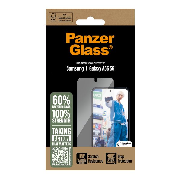 PanzerGlass Samsung Galaxy A56 Näytönsuoja Ultra-Wide Fit EasyAligner