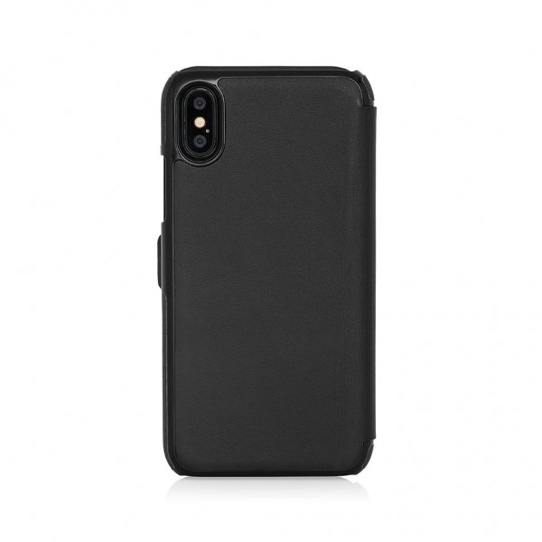 Pipetto iPhone XR Slim Wallet Classic -suojakotelo, musta