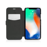 Pipetto iPhone XR Slim Wallet Classic -suojakotelo, musta