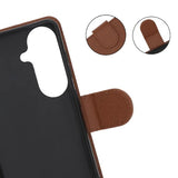 Samsung Galaxy S26 Plus -suojakotelo jalustalla, ruskea