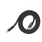 Mobile Origin Litteä Kaapeli Magneettinen USB-A–USB-C 1m Musta