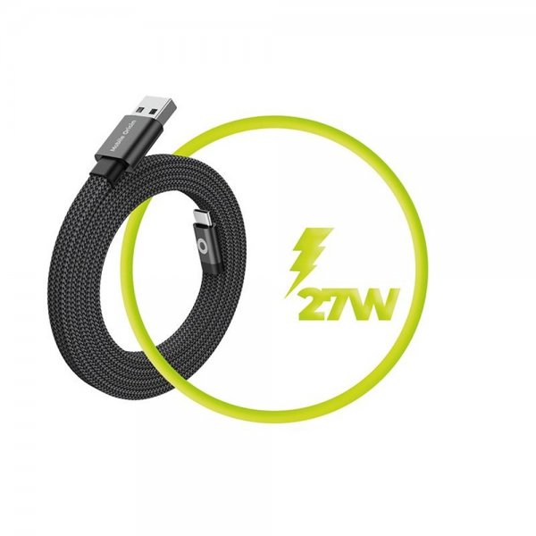 Mobile Origin Litteä Kaapeli Magneettinen USB-A–USB-C 1m Musta