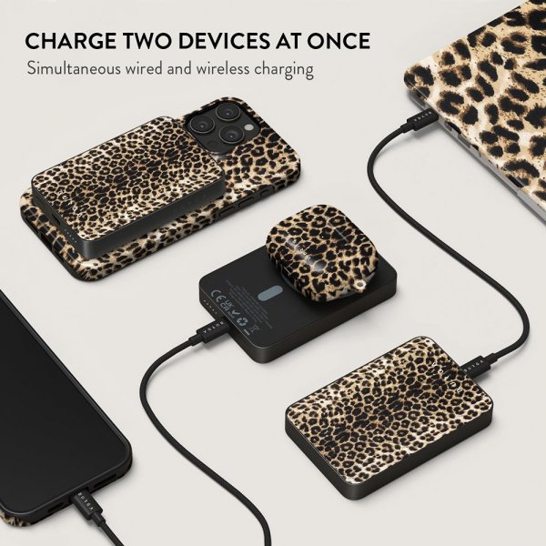 Burga Powerbank MagSafe 5000 mAh Player Metallinharmaa