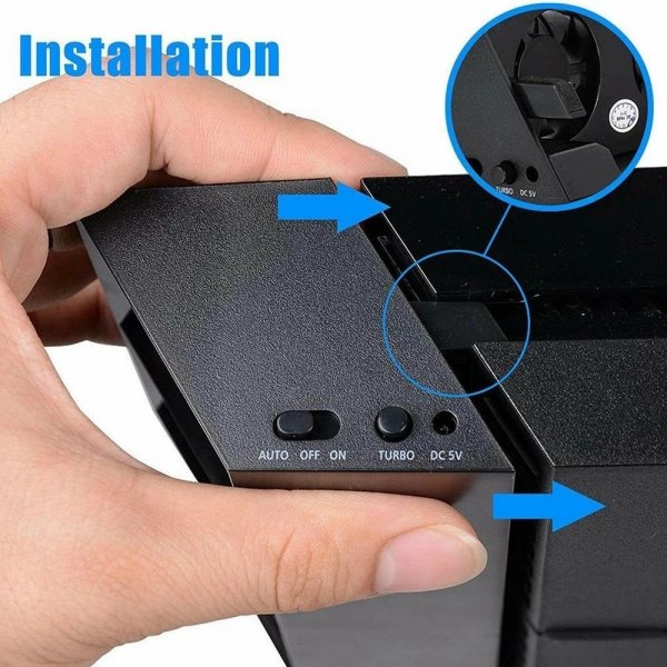 Dobe PlayStation 4 -jäähdytystuuletin, superjäähdytys
