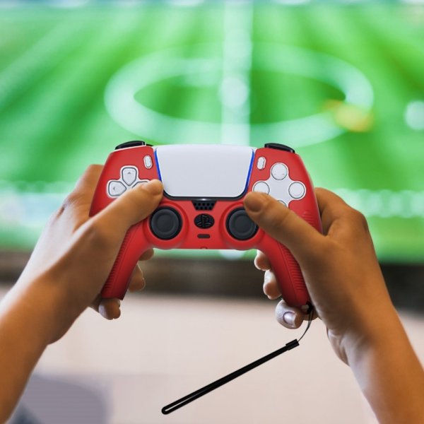 PlayStation 5 DualSense -ohjaimen kuori ja rannehihna, limenvihreä