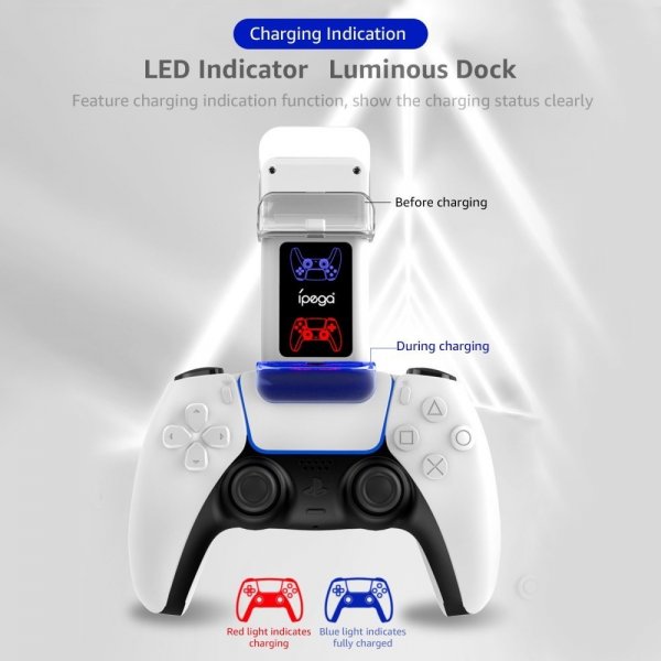 Ipega PlayStation 5 -ohjainten kaksoislatausasema