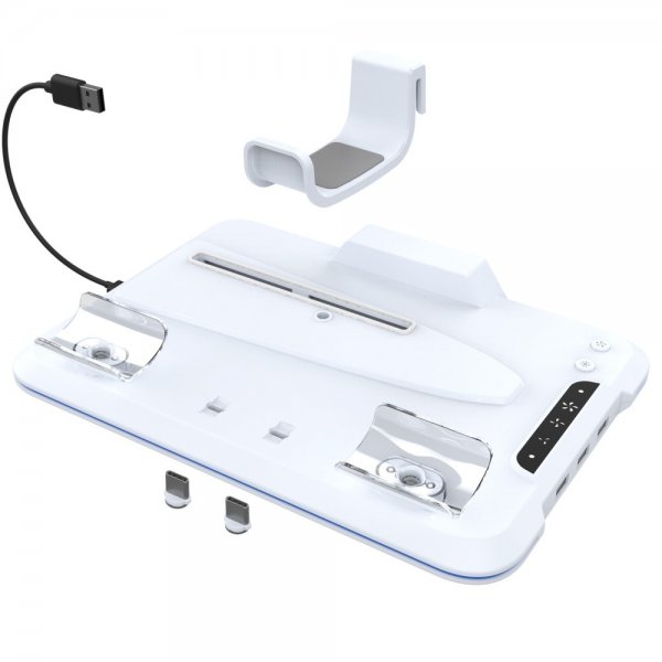 Ipega PlayStation 5 Slim telakointiasema, pystyteline, RGB