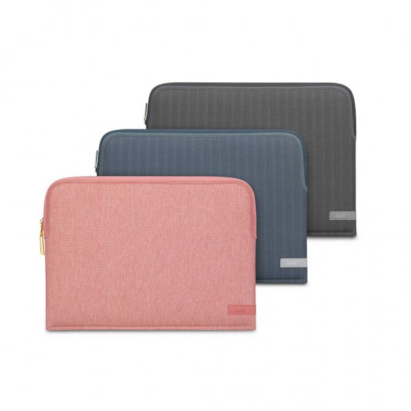 Moshi Pluma Laptop Sleeve 14" Herringbone Gray