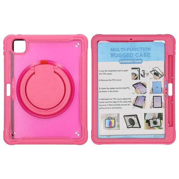iPad Pro 11 (M4/M5) Suojakotelo jalustalla, punainen