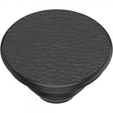 Popsockets PopGrip Premium Pebbled Vegan Leather, musta