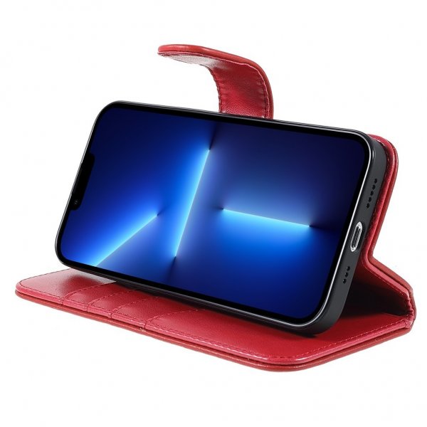 Nordic Covers iPhone 14 Pro -suojakuori Essential Leather Poppy Red