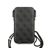 Guess Pouch Script Logo Large Harmaa