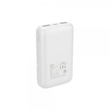 Deltaco-varavirtalähde 10 000 mAh, valkoinen