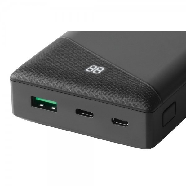 Deltaco Powerbank 20 000 mAh Pikalataus 18W Musta