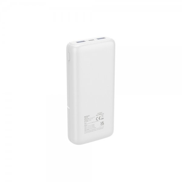 Deltaco-varavirtalähde, 20 000 mAh, valkoinen