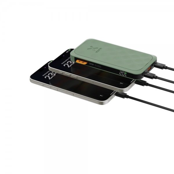 Xtorm Powerbank Fuel Series 5 20W 2xUSB-C 10 000 mAh Vihreä