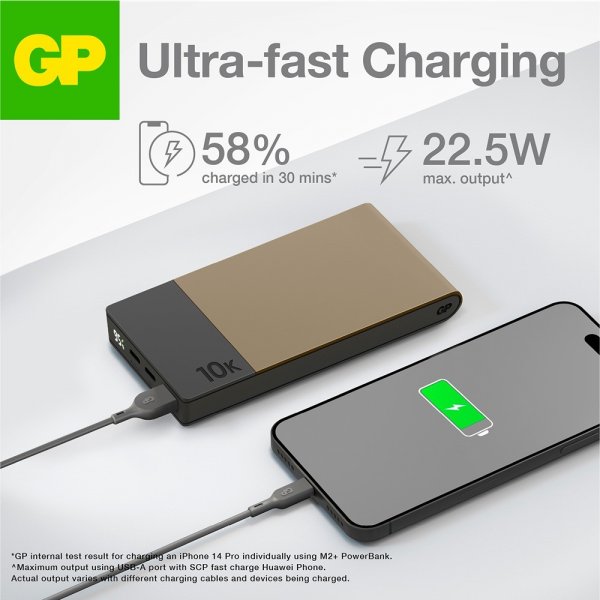 GP Powerbank M2+ 10 000 mAh Beige