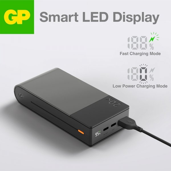 GP Powerbank M2+ 10 000 mAh Harmaa