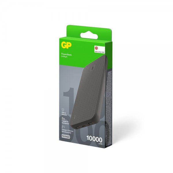 GP Powerbank Plus 10 000 mAh Musta