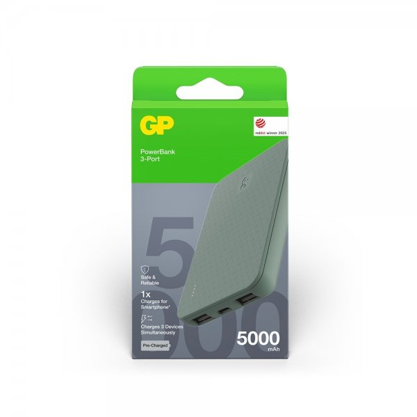 GP Powerbank Plus 5000 mAh Vihreä