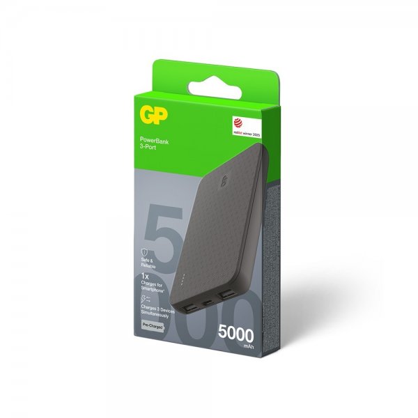 GP Powerbank Plus 5000 mAh Musta