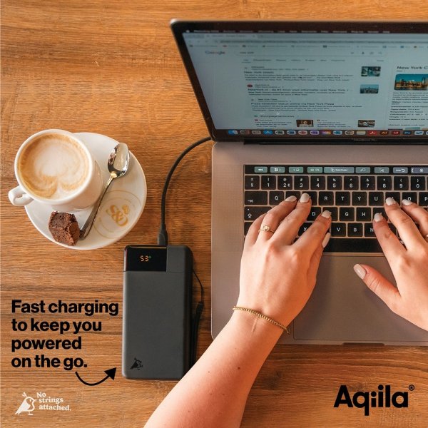 Aqiila Powerbank Powerbird B20+ 20 000 mAh 65W Musta