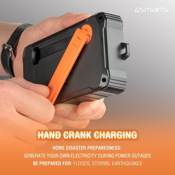 4smarts Powerbank Solar Prepper 12000 mAh