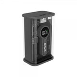 Deltaco Powerbank Transparent 10 000 mAh Fast Charge Musta