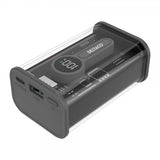 Deltaco Powerbank Transparent 10 000 mAh Fast Charge Musta