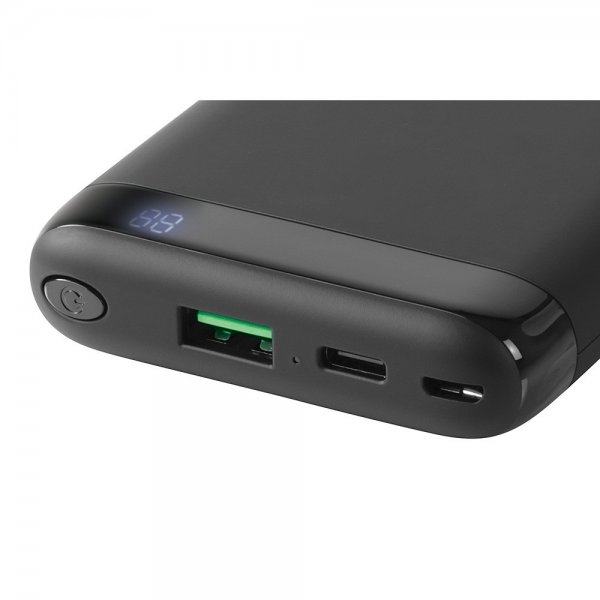 Deltaco Powerbank Wireless 10 000 mAh Musta