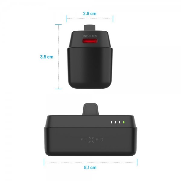 Kiinteä varavirtalähde Zen 5 Plug-in 20W 5000 mAh Musta