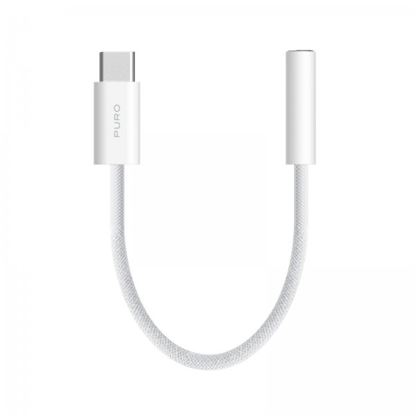 Puro Adapter USB-C–3.5 mm AUX Valkoinen