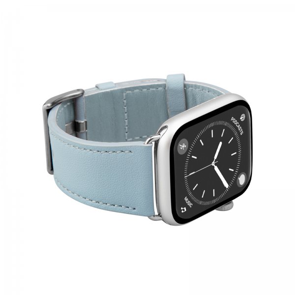 Puro Apple Watch 38/40/41/42mm ranneke E-Classic, Powder Blue