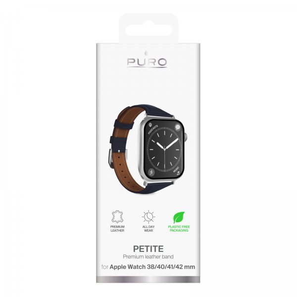 Puro Apple Watch 38/40/41/42mm ranneke Petite, sininen