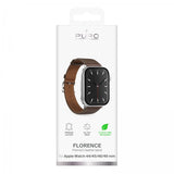 Puro Apple Watch 44/45/46mm/Ultra 49mm ranneke Florence ruskea